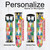 CA0557 Triangles Vibrant Colors Cinturino in pelle e silicone Smartwatch per Samsung Galaxy Watch, Gear, Active