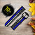 CA0632 Thin Blue Line USA Cinturino in pelle e silicone Smartwatch per Samsung Galaxy Watch, Gear, Active