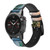 CA0140 Claude Monet Woman with a Parasol Cinturino in pelle e silicone Smartwatch per Garmin Smartwatch