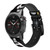 CA0150 Smile Bullet Gun Cinturino in pelle e silicone Smartwatch per Garmin Smartwatch
