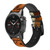 CA0179 Beautiful Brown Horse Cinturino in pelle e silicone Smartwatch per Garmin Smartwatch