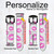 CA0246 Pink Lips Kisses Cinturino in pelle e silicone Smartwatch per Garmin Smartwatch