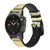CA0249 Vintage Flowers Cinturino in pelle e silicone Smartwatch per Garmin Smartwatch