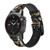 CA0415 Anaconda Amazon Snake Skin Graphic Printed Cinturino in pelle e silicone Smartwatch per Garmin Smartwatch