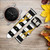 CA0442 Black and White Striped Deer Gold Sparkles Cinturino in pelle e silicone Smartwatch per Garmin Smartwatch