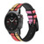 CA0443 Cheek Palette Color Cinturino in pelle e silicone Smartwatch per Garmin Smartwatch