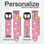 CA0472 Pink Flamingo Pattern Cinturino in pelle e silicone Smartwatch per Garmin Smartwatch