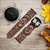 CA0480 Om Symbol Tattoo Cinturino in pelle e silicone Smartwatch per Garmin Smartwatch