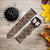 CA0481 Rattle Snake Skin Graphic Printed Cinturino in pelle e silicone Smartwatch per Garmin Smartwatch