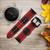 CA0511 Red Buffalo Check Pattern Cinturino in pelle e silicone Smartwatch per Garmin Smartwatch CA0511 Red Buffalo Check Pattern Cinturino in pelle e silicone Smartwatch per Garmin Smartwatch