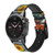 CA0516 Claude Monet Bouquet of Sunflowers Cinturino in pelle e silicone Smartwatch per Garmin Smartwatch
