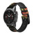 CA0536 Vintage Antique Roses Cinturino in pelle e silicone Smartwatch per Garmin Smartwatch