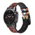 CA0546 Colored Marble Texture Printed Cinturino in pelle e silicone Smartwatch per Garmin Smartwatch