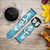 CA0560 Marine Anchor Blue Cinturino in pelle e silicone Smartwatch per Garmin Smartwatch