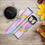 CA0565 Rainbow Unicorn Pastel Sky Cinturino in pelle e silicone Smartwatch per Garmin Smartwatch