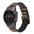 CA0590 Bookshelf Cinturino in pelle e silicone Smartwatch per Garmin Smartwatch