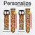 CA0051 Giraffe Skin Cinturino in pelle e silicone Smartwatch per Fossil Smartwatch