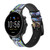 CA0076 Wall Graffiti Cinturino in pelle e silicone Smartwatch per Fossil Smartwatch