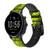 CA0097 Green Snake Cinturino in pelle e silicone Smartwatch per Fossil Smartwatch