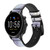 CA0155 White Horse Unicorn Cinturino in pelle e silicone Smartwatch per Fossil Smartwatch