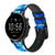 CA0210 Tie Dye Blue Cinturino in pelle e silicone Smartwatch per Fossil Smartwatch