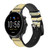 CA0249 Vintage Flowers Cinturino in pelle e silicone Smartwatch per Fossil Smartwatch