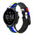 CA0275 No Signal TV Cinturino in pelle e silicone Smartwatch per Fossil Smartwatch