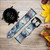 CA0408 Blue Marble Texture Graphic Printed Cinturino in pelle e silicone Smartwatch per Fossil Smartwatch