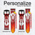 CA0446 Fire Red Devil Spear Symbol Cinturino in pelle e silicone Smartwatch per Fossil Smartwatch