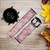 CA0465 Pink Marble Texture Cinturino in pelle e silicone Smartwatch per Fossil Smartwatch