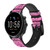 CA0485 Paris Pink Cinturino in pelle e silicone Smartwatch per Fossil Smartwatch