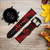 CA0493 Red Rose Cinturino in pelle e silicone Smartwatch per Fossil Smartwatch