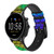 CA0510 Mermaid Fish Scale Cinturino in pelle e silicone Smartwatch per Fossil Smartwatch