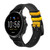 CA0514 Germany Flag Map Cinturino in pelle e silicone Smartwatch per Fossil Smartwatch