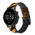 CA0528 Tiger Stripes Graphic Printed Cinturino in pelle e silicone Smartwatch per Fossil Smartwatch