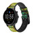 CA0562 Lizard Skin Graphic Printed Cinturino in pelle e silicone Smartwatch per Fossil Smartwatch
