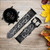 CA0599 Inside Watch Black Cinturino in pelle e silicone Smartwatch per Fossil Smartwatch