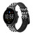 CA0725 Ruta Pattern Cinturino in pelle e silicone Smartwatch per Fossil Smartwatch