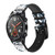 CA0032 White Tiger Cinturino in pelle e silicone Smartwatch per Wristwatch Smartwatch
