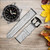 CA0157 Wood Skin Graphic Cinturino in pelle e silicone Smartwatch per Wristwatch Smartwatch