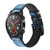 CA0178 Bass Fishing Cinturino in pelle e silicone Smartwatch per Wristwatch Smartwatch