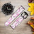 CA0219 Sakura Cherry Blossoms Cinturino in pelle e silicone Smartwatch per Wristwatch Smartwatch