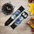 CA0256 Earth Planet Space Star nebula Cinturino in pelle e silicone Smartwatch per Wristwatch Smartwatch