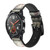 CA0344 Canada Maple Leaf Flag Texture Cinturino in pelle e silicone Smartwatch per Wristwatch Smartwatch