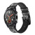 CA0360 Black Marble Graphic Printed Cinturino in pelle e silicone Smartwatch per Wristwatch Smartwatch