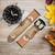 CA0399 Seahorse Skeleton Fossil Cinturino in pelle e silicone Smartwatch per Wristwatch Smartwatch