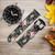 CA0421 Vintage Rose Pattern Cinturino in pelle e silicone Smartwatch per Wristwatch Smartwatch