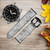 CA0467 Gray Marble Texture Cinturino in pelle e silicone Smartwatch per Wristwatch Smartwatch