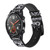 CA0471 White Rattle Snake Skin Graphic Printed Cinturino in pelle e silicone Smartwatch per Wristwatch Smartwatch