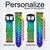 CA0510 Mermaid Fish Scale Cinturino in pelle e silicone Smartwatch per Wristwatch Smartwatch